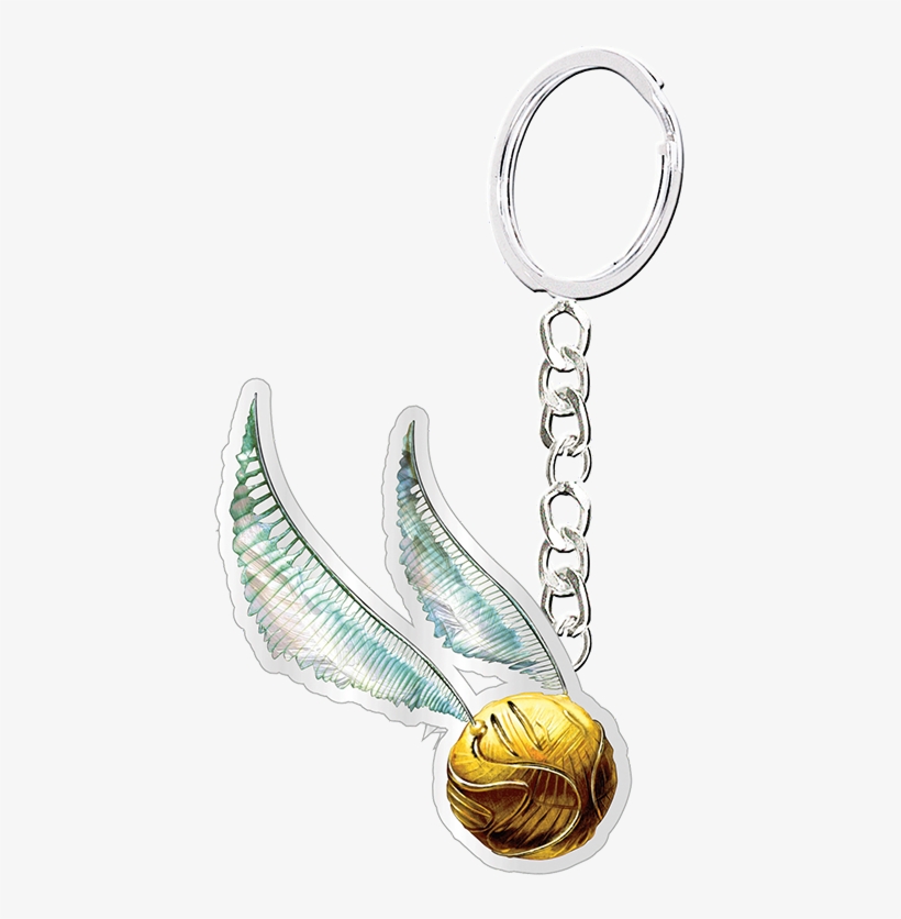 Harry Potter Keyring Golden Snitch - Golden Snitch Premium 3d Logo Fan Emblem, transparent png download