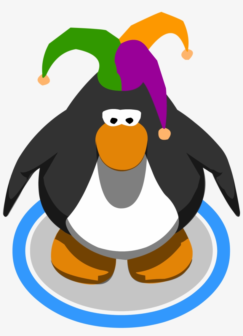 Court Jester Hat In-game - Red Penguin Club Penguin, transparent png download