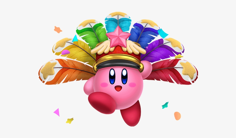 Kirby Wearing Carnival Hat Png - Kirby Star Allies New Abilities, transparent png download