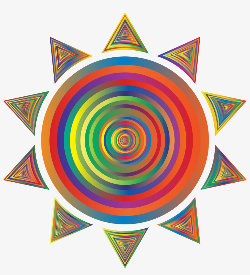 This Free Icons Png Design Of Prismatic Sun Icon Variation, transparent png download