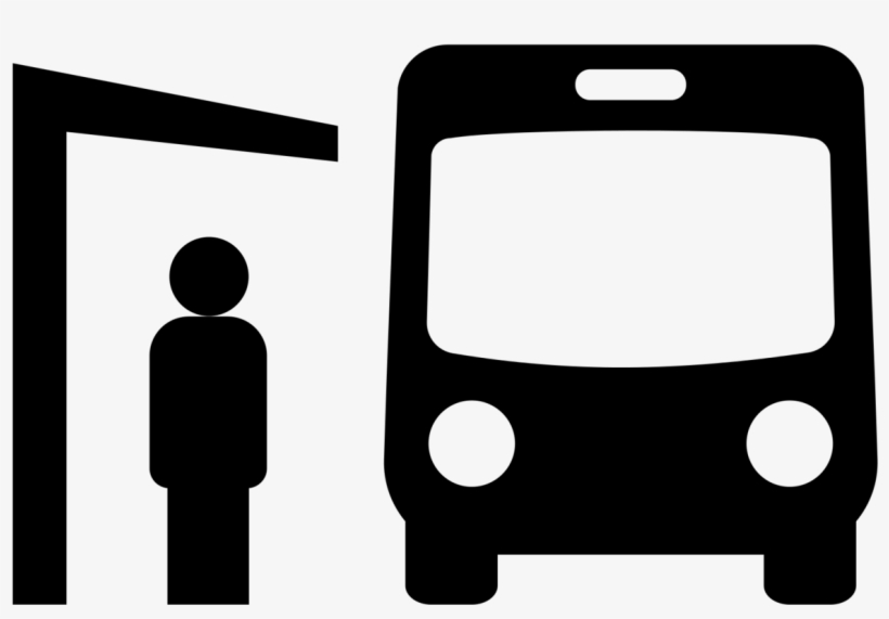 Bus Symbol Png Banner Black And White Stock - Bus, transparent png download