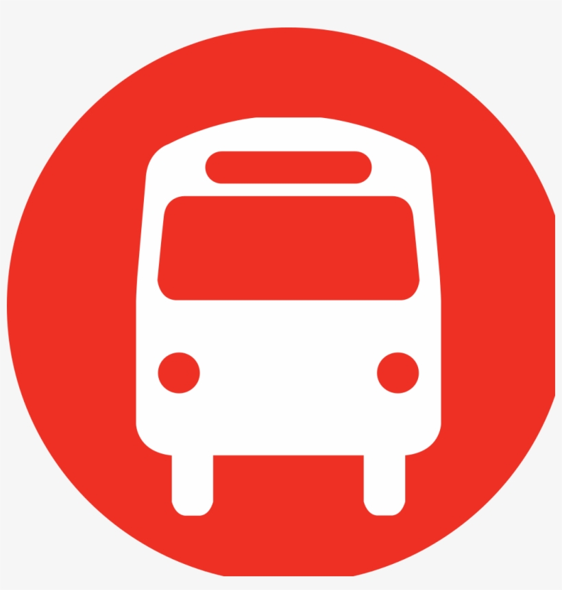Red Bus - Bus Png Icon, transparent png download