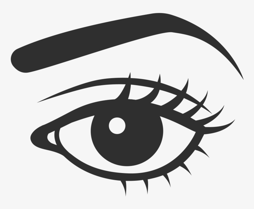 Sombra De Ojos - Eyes With Eyebrows Icon Png, transparent png download