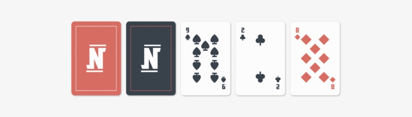 Card Noir Playing Cards Back - トランプ カード, transparent png download