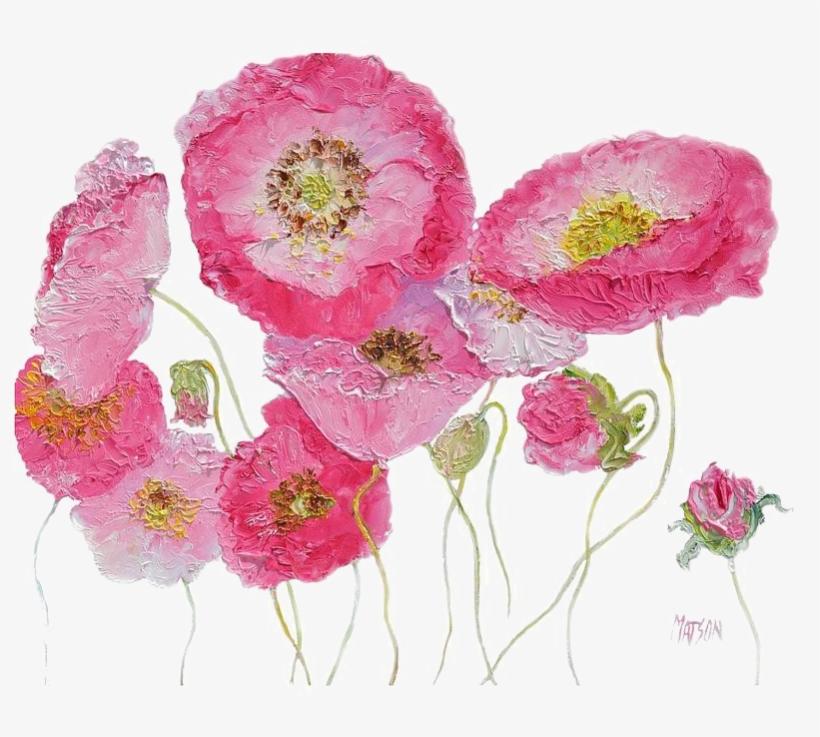 Painting Png Image With Transparent Background - Poppy Painting On White Background, transparent png download