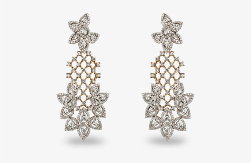 Fancy Cut Diamond Earrings - Earrings, transparent png download