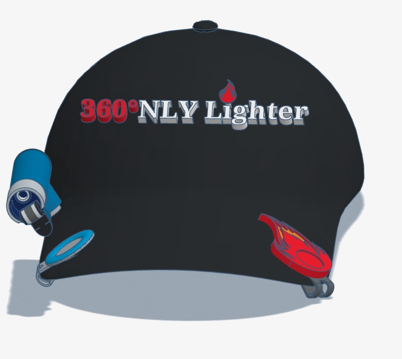 Promo Hat W Flame Clip And Raised Lighter - Baseball Cap, transparent png download