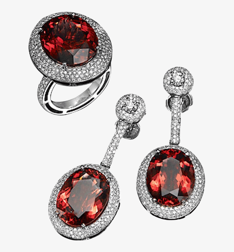 Diamond Earrings Png Image - Hoa Tai Hong Ngoc, transparent png download