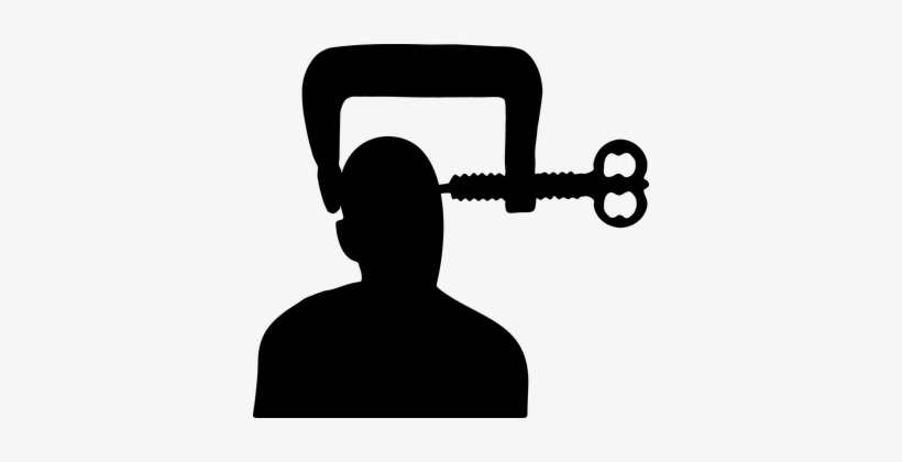 Ache Head Human Male Man Pain Screw Clamp - Mal Di Testa Uomo, transparent png download