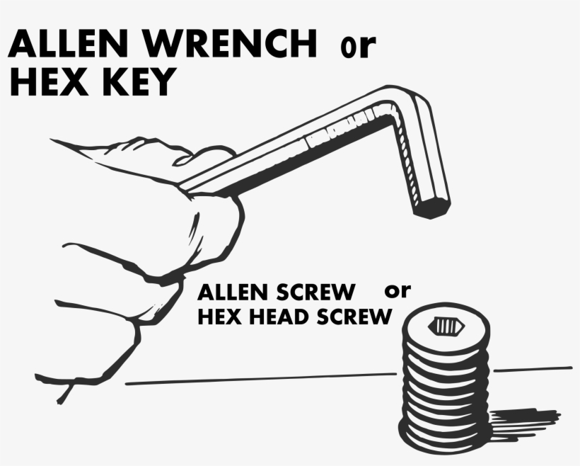 Picture Free Download Clipart Screw - Allen Wrench Allen Screw, transparent png download