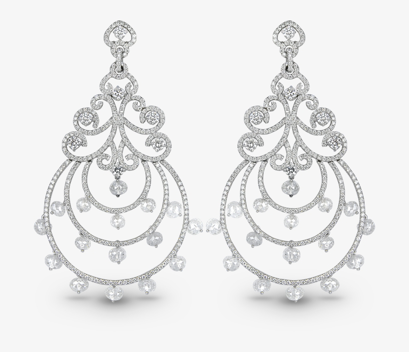 Description - Chandelier Diamond Earrings, transparent png download