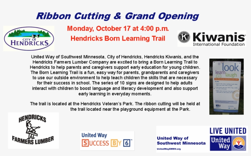 United Way Of Southwest Minnesota, The City Of Hendricks, - United Way, transparent png download