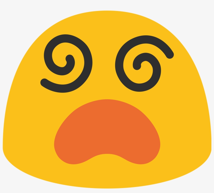 Have You Ever Used This Emoticon To Show Astonished - Android Dizzy Emoji, transparent png download