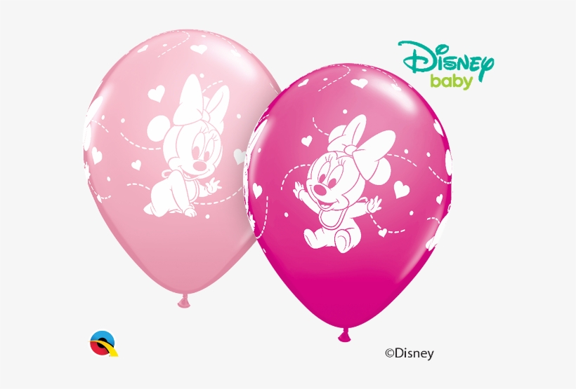 Baby Minnie Mouse Hearts - Mminnie Baby Png, transparent png download