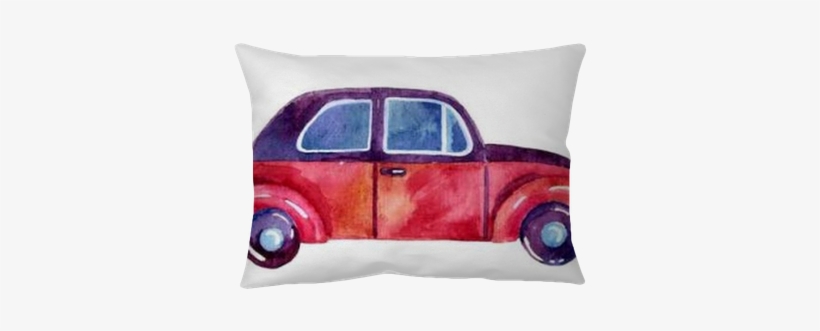 Watercolor Car, Hand Painted Illustration - Illustration, transparent png download