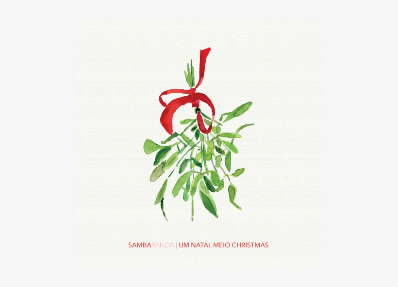 Um Natal Meio Christmas - Mistletoe Art, transparent png download
