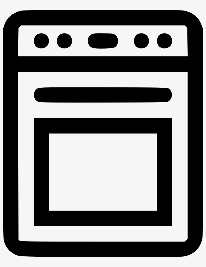 Gas Stove Fuelappliances Cook Cooker Kitchen Oven Stove - Stove Svg, transparent png download