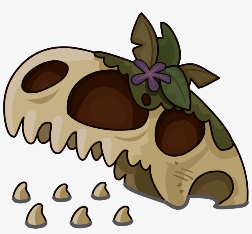Dinosaurus Skull - Dinosaurio Club Penguin, transparent png download