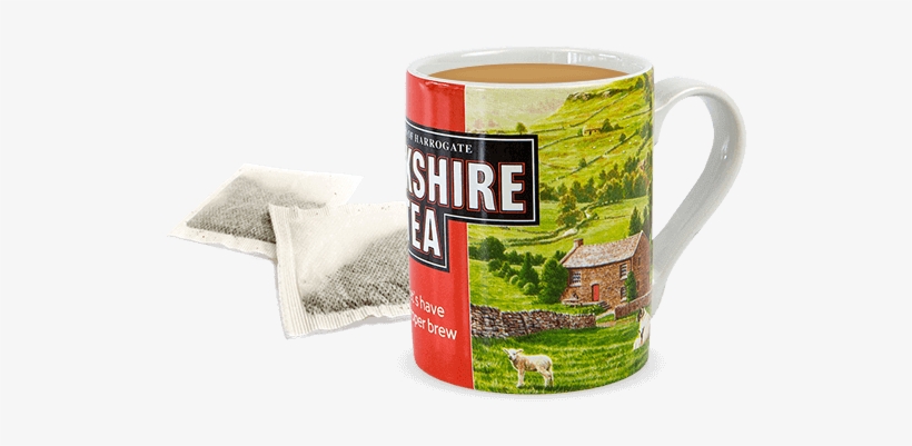 Yorkshire Tea In A Mug With A Bag On The Side - Cup Of Yorkshire Tea, transparent png download