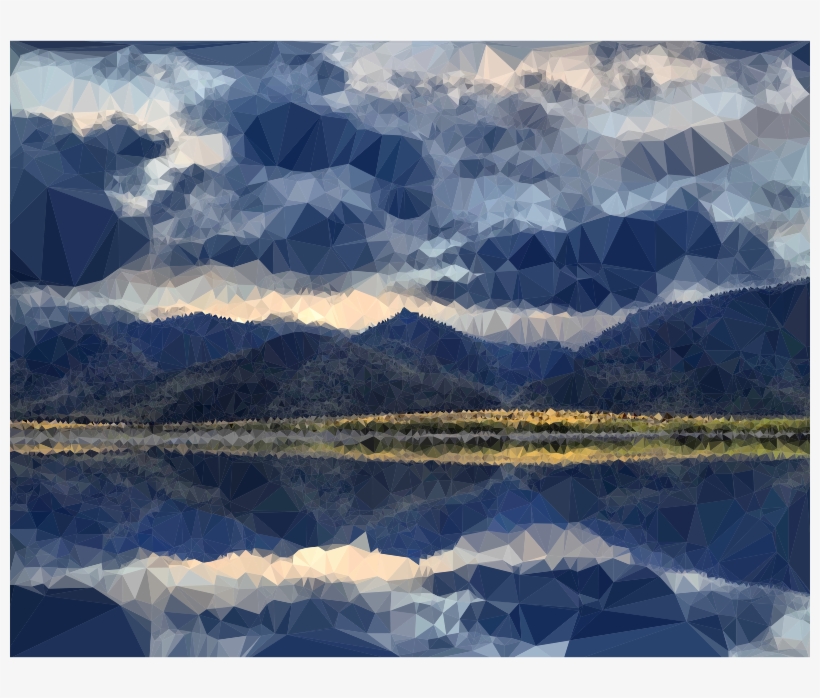 Medium Image - Surreal Low Poly, transparent png download