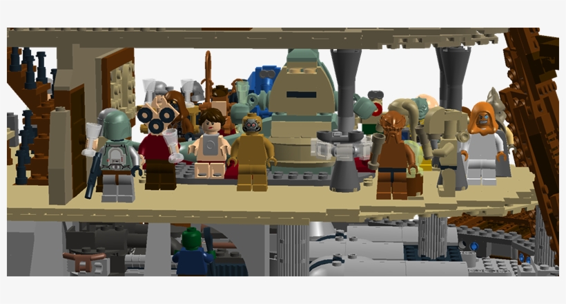 Sail Barge 13 - Jabba's Sail Barge Inside, transparent png download