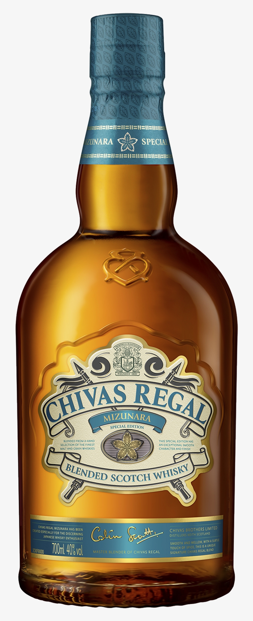 Chivas Regal Mizunara Whisky 700ml - Chivas Regal Mizunara Blended Whisky, transparent png download