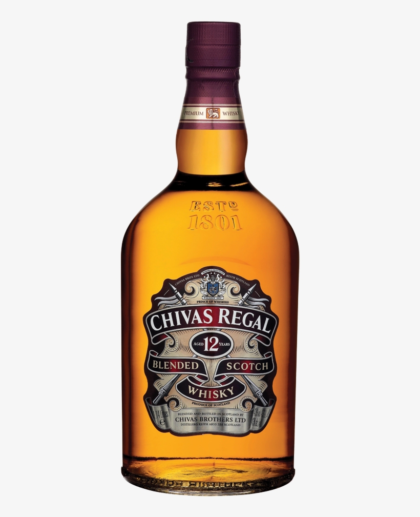 Chivas Regal 12 Year Blended Scotch Whisky - Chivas Regal 2 Litre, transparent png download