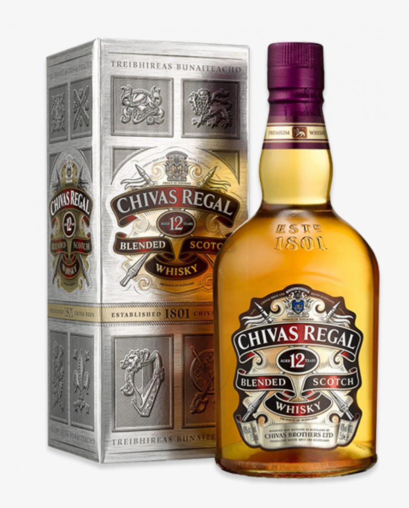 Chivas Regal 12yr Old 700ml - Chivas Regal 1 Litro, transparent png download