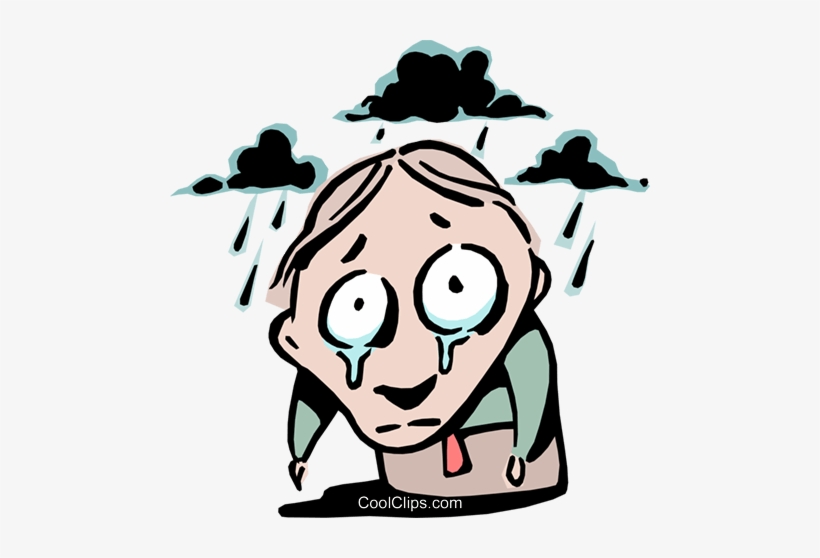 Chorando Num Vale De Lágrimas Livre De Direitos Vetores - Dark Clouds Above Clip Art, transparent png download