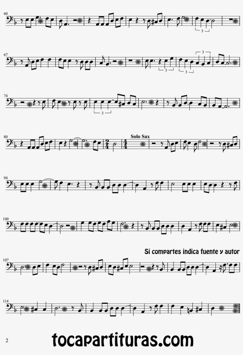2 Partitura De Chelo Y Fagot Lágrimas Negras - Lagrimas Negras Cigala Sheet Music, transparent png download