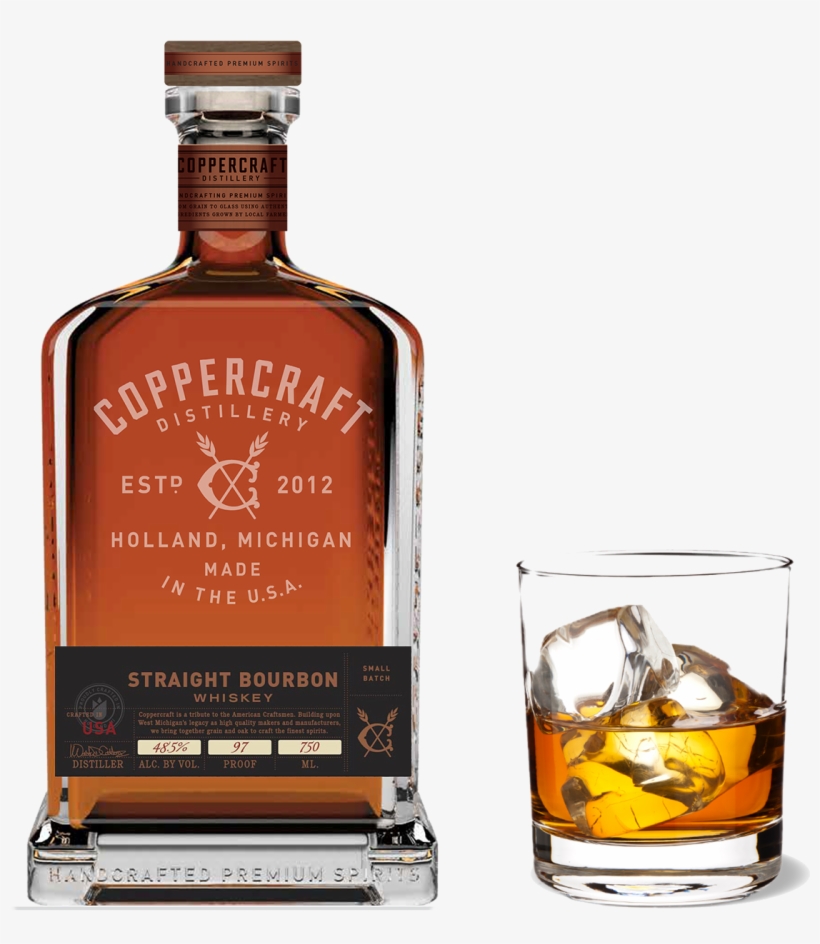 Straight Bourbon Whiskey - Drinks And Wine, transparent png download