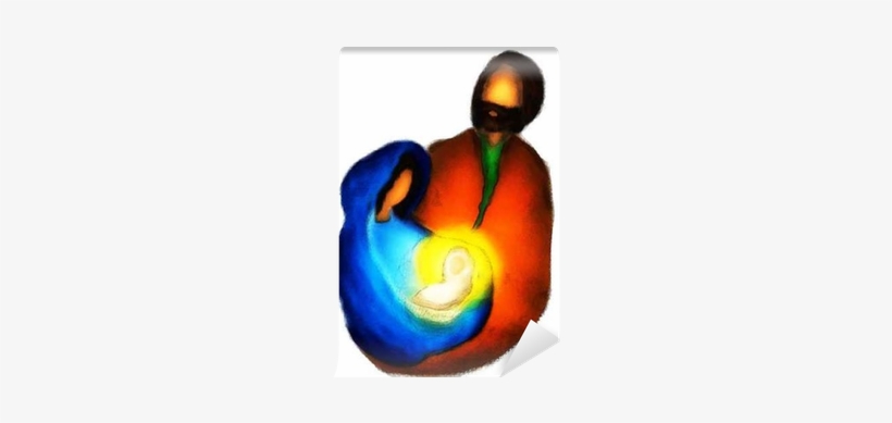 Christmas Religious Nativity Scene, Holy Family Abstract - Holy Family, transparent png download