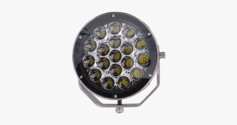 Super High Output 7" Round Spot Light - Light, transparent png download