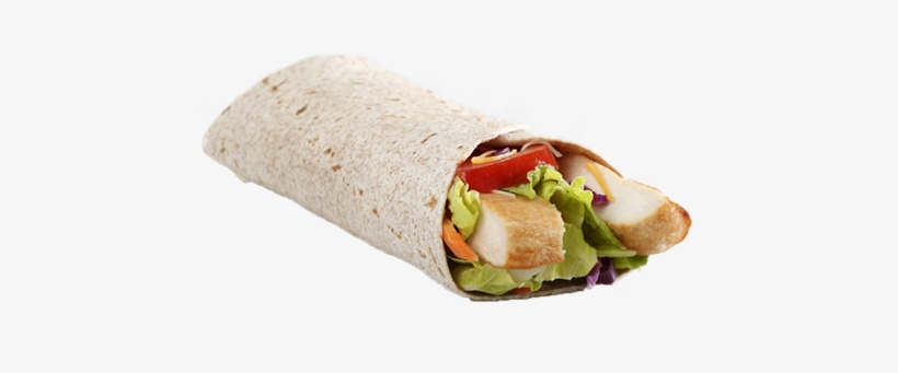 Grilled Chicken In A Wheat Wrap - Grilled Chicken Wrap Png, transparent png download