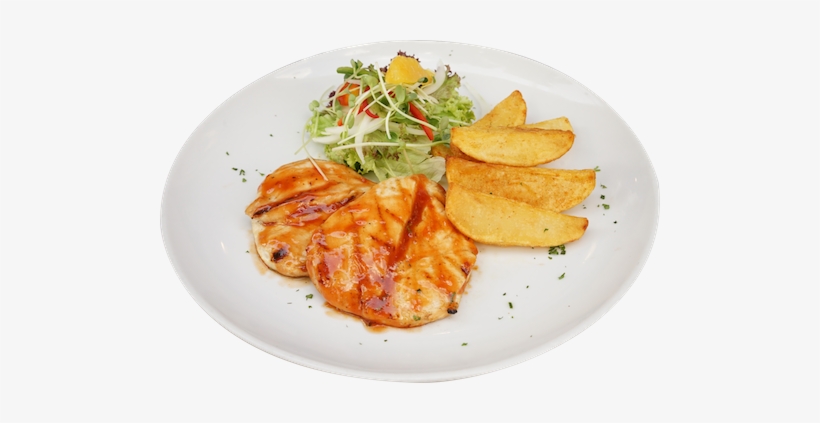 Alfdn Grilled Chicken Fillet - Potato Wedges, transparent png download