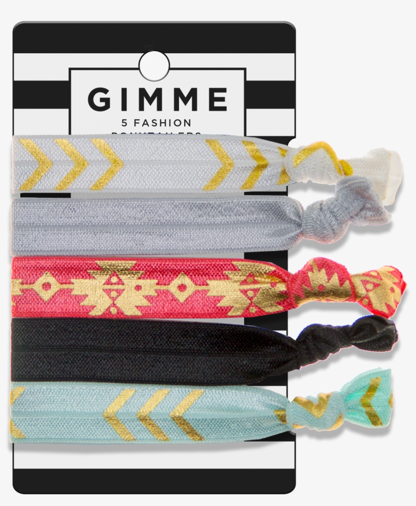 Gimme Gold Arrow Hair Ties 5ct - Gimme Clips Gimme Gold Arrow Hair Ties 5ct, transparent png download