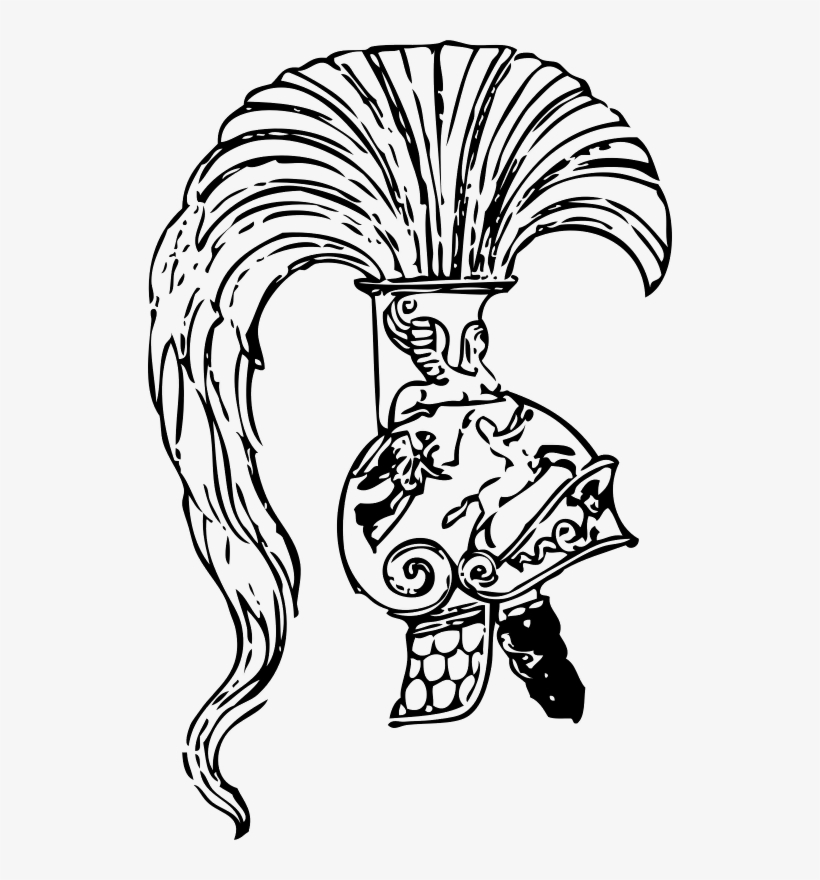 Greek Helmet - Clip Art, transparent png download