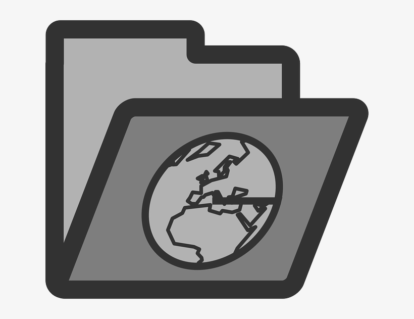 Computer, Internet, Flat, Icon, Folder, Globe, Earth - Globe Clip Art, transparent png download