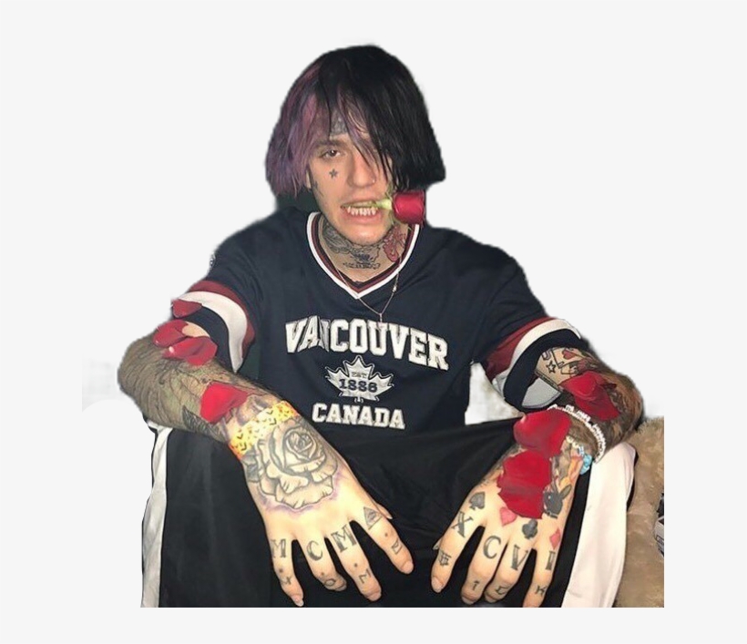 Lil Peep With Roses, transparent png download