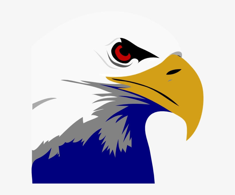 Vector Royalty Free Bald Clip Art At Clker Com Vector - Black And White Bald Eagle Clipart, transparent png download