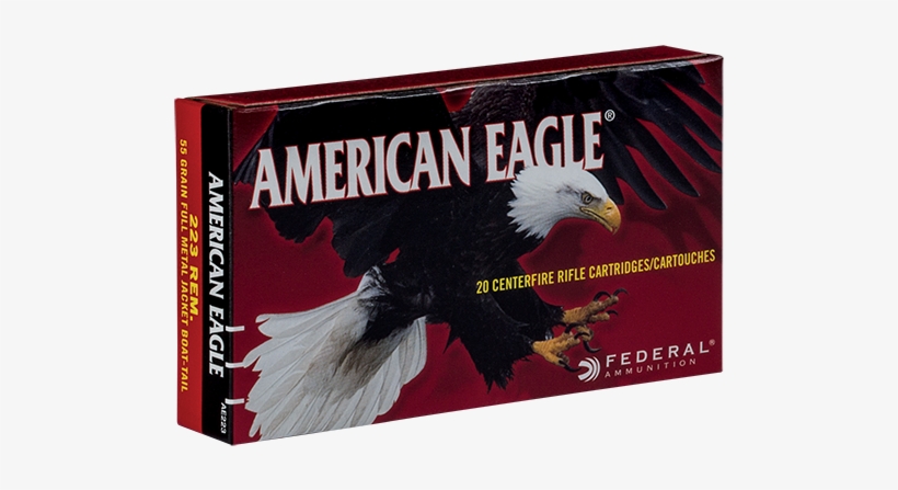 223 American Eagle 55gr Boat Tail Fmj, transparent png download
