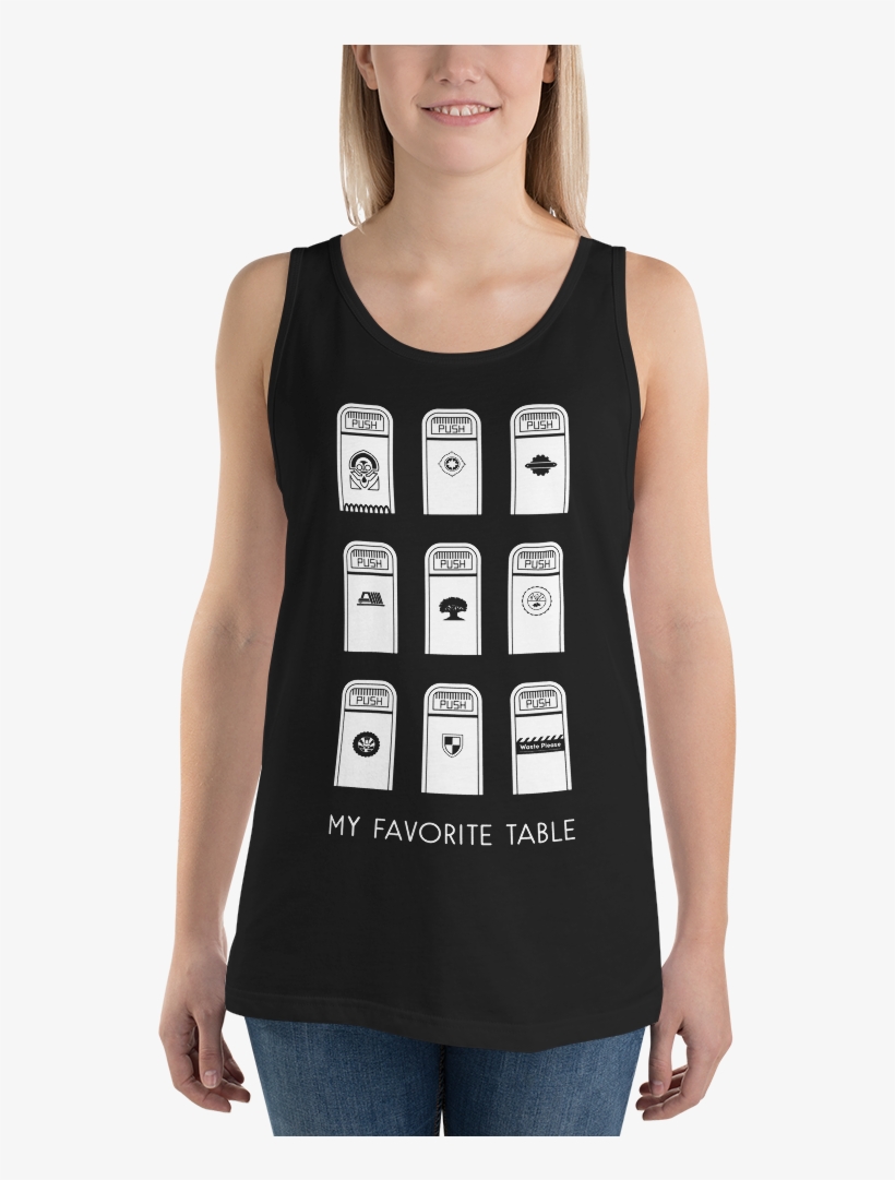My Favorite Table Unisex Tank Top - Sleeveless Shirt, transparent png download
