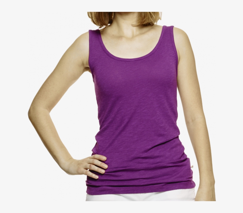 Solid Scoop Tank Top - Active Tank, transparent png download