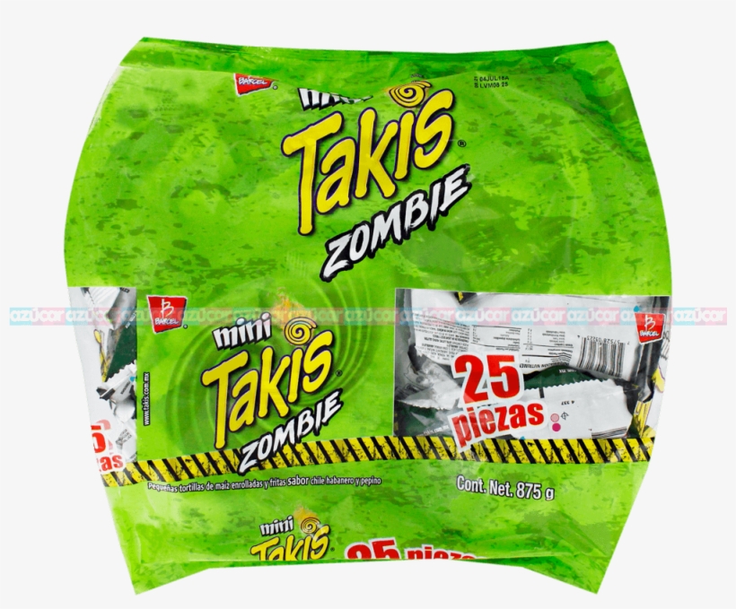 Barcel Takis Zombie 3/25 Barcel - Takis Tortilla Chips, Guacamole, Mild - 9.9 Oz, transparent png download