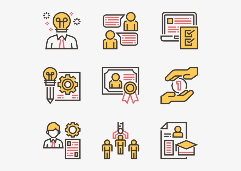 Job Resume - Data Visualization Line Icon, transparent png download