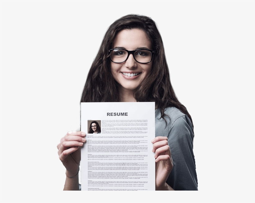 Resume-girl1 - Hiring People, transparent png download