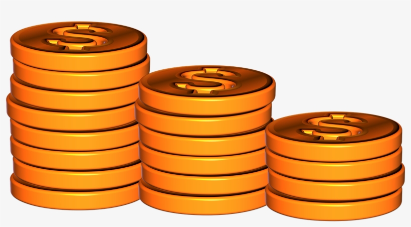 Coins,coin Pile,stack - Pila De Monedas Png, transparent png download