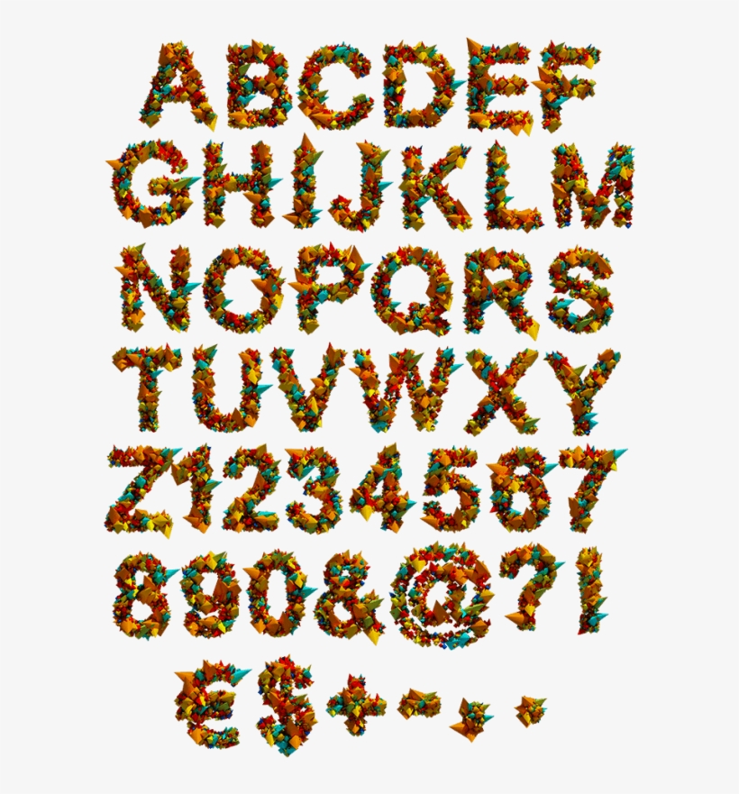 Color Explode Funny Font - Font, transparent png download