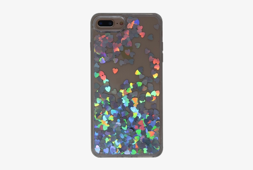 Floating Holo Hearts - Mobile Phone Case, transparent png download