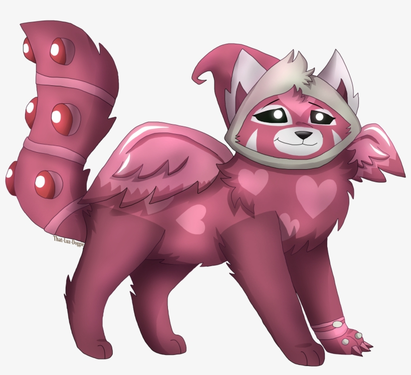Pink Panda Luz - Cartoon, transparent png download